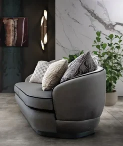 Divano in Tessuto Divano velluto e acciaio Md work