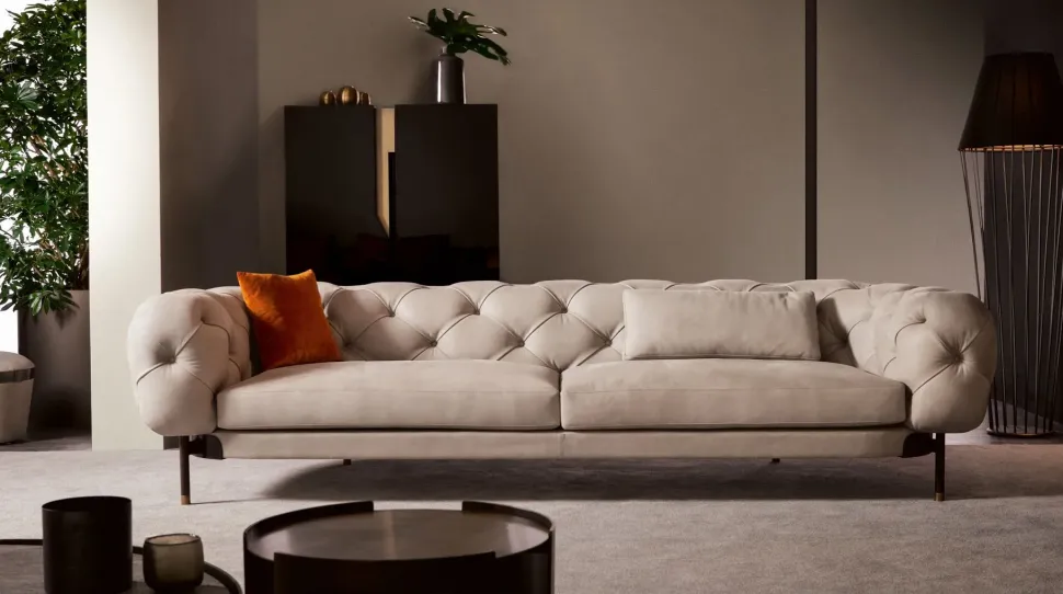 Divano in Tessuto non sfoderabile Atenae di Cantori