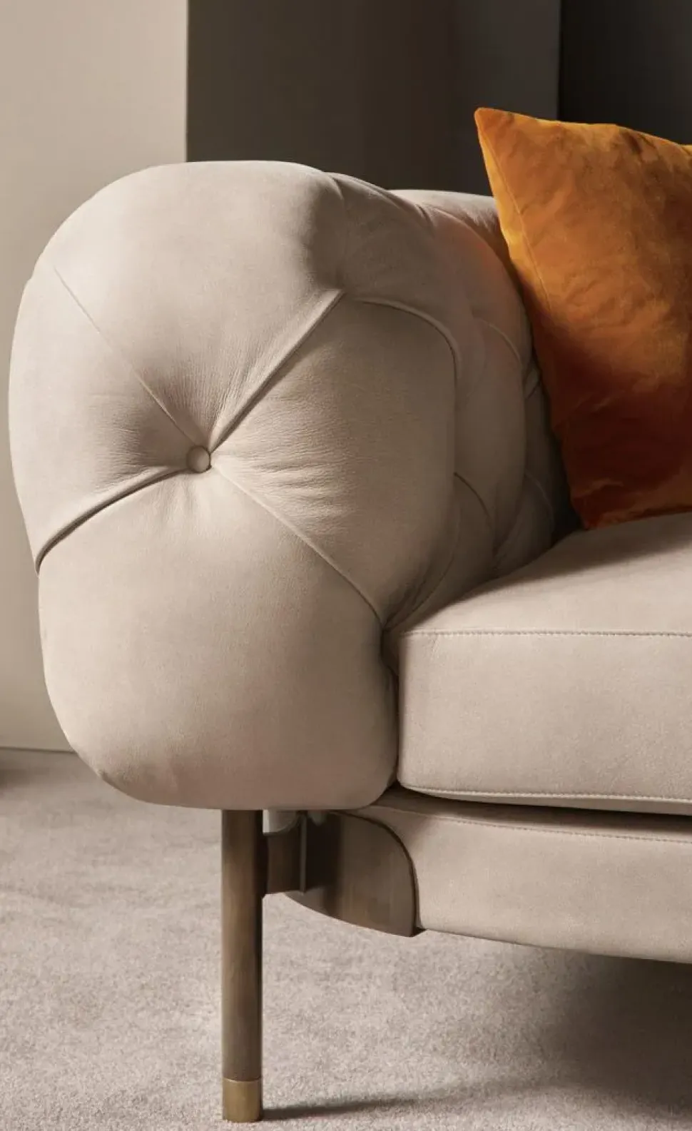 Divano in Tessuto non sfoderabile Atenae di Cantori