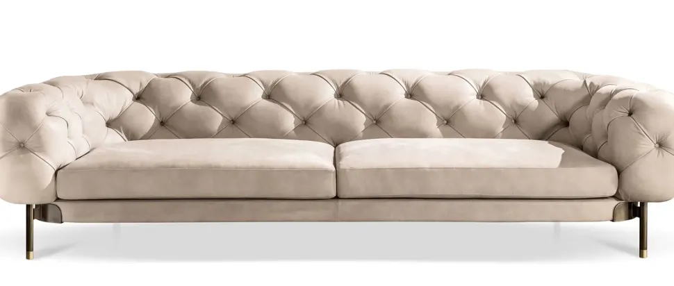 Divano in Tessuto non sfoderabile Atenae di Cantori