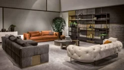 Divano in Tessuto non sfoderabile Atenae di Cantori