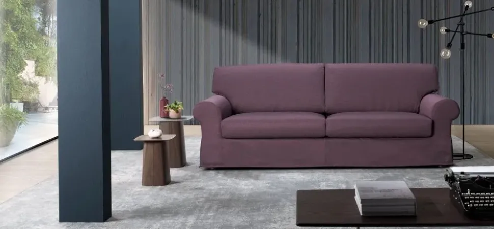 Divano in Tessuto stile classico modello Divano mod.stone rivestito in tessuto in promo-sconto del 50% scontato - 50%