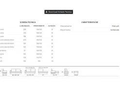 Divano in Tessuto stile design modello Movie scontato - 20%