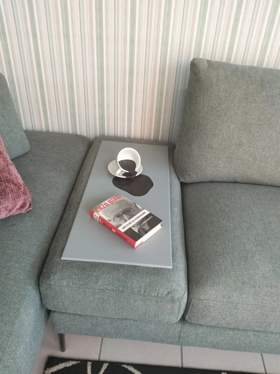 Divano in Tessuto stile design modello Tangram silver scontato - 42%