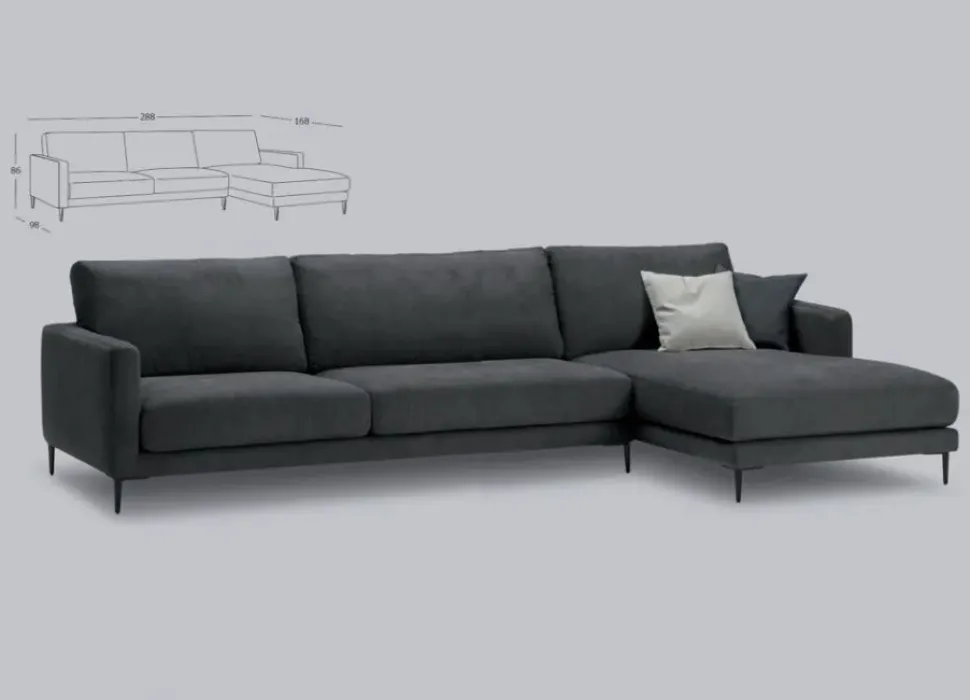 Divano in Tessuto stile moderno modello Dry scontato - 30%