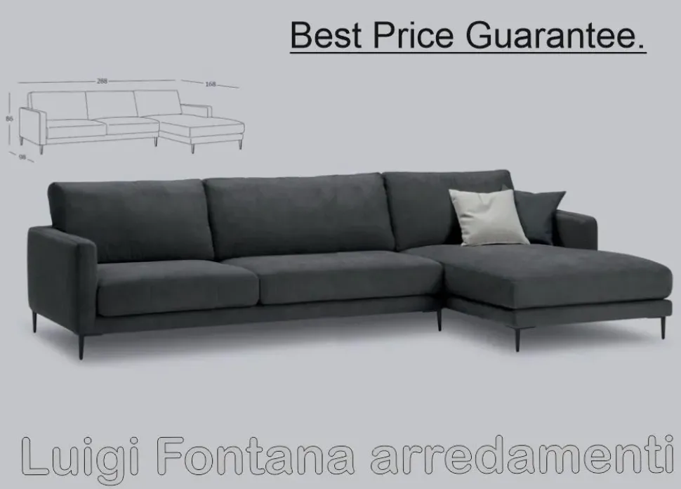 Divano in Tessuto stile moderno modello Dry scontato - 30%