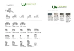 Divano in Tessuto stile moderno modello Dalton scontato - 35%