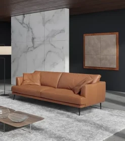 Divano in Tessuto stile moderno modello Sophia lineare scontato - 40%