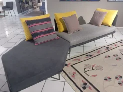 Divano Isla tessuto in poliuretano  Samoa in Offerta Outlet