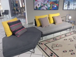 Divano Isla tessuto in poliuretano  Samoa in Offerta Outlet