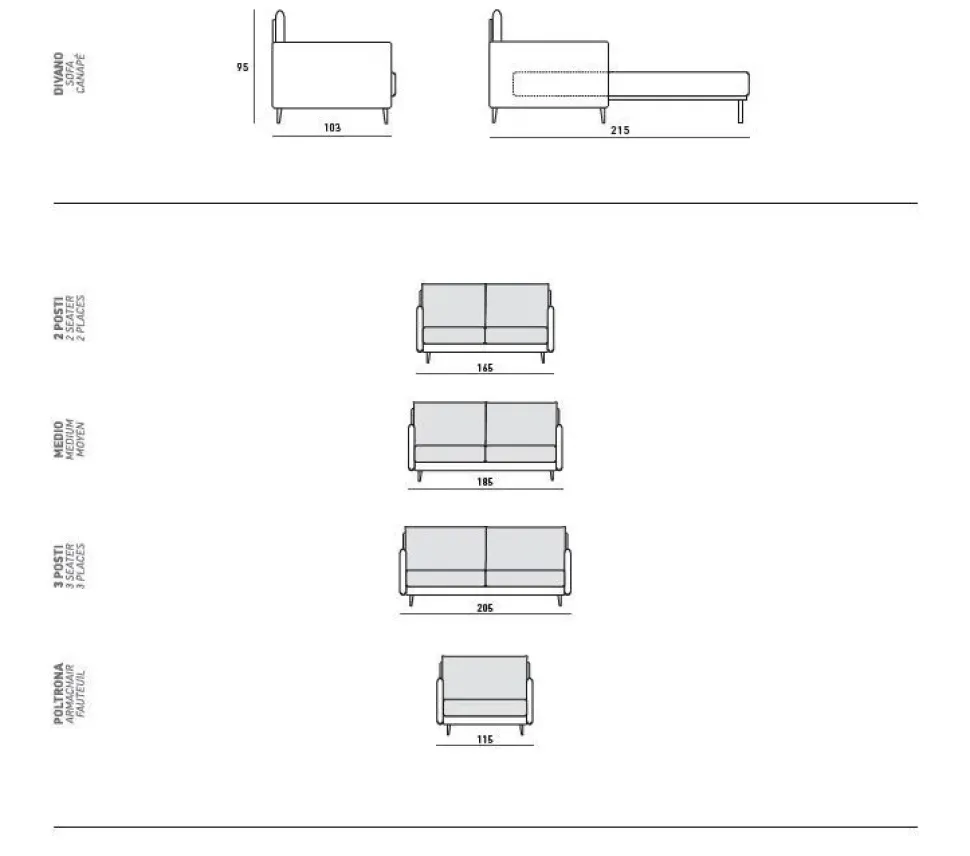 Divano letto Argo Md work PREZZI OUTLET