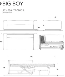 Divano letto Big boy Family bedding ad un prezzo conveniente