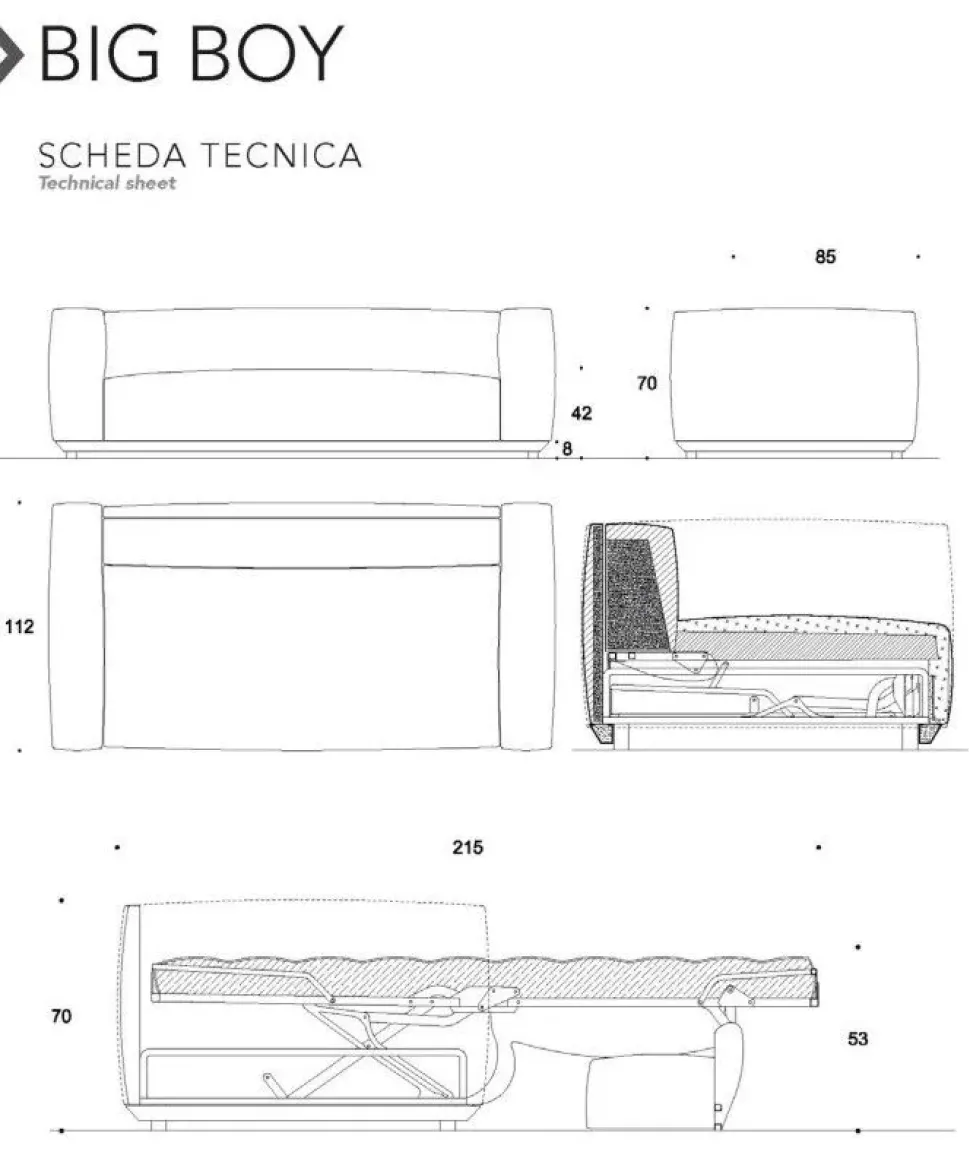 Divano letto Big boy Family bedding ad un prezzo conveniente