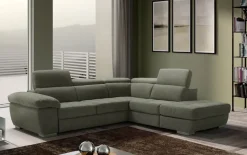 Divano Letto con penisola tessuto modello Alabama di Artigianale