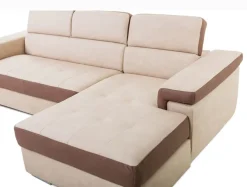 Divano letto Divano con letto e penisola contenitore vai colori  Md work in Offerta Outlet
