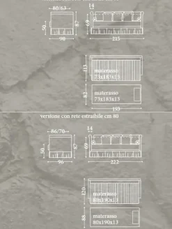 Divano letto Divano letto duchessa italiana Md work a prezzo scontato