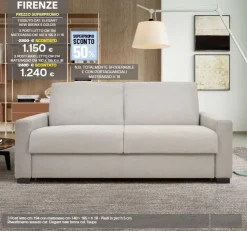 Divano letto Firenze Sofangel: con uno SCONTO ESCLUSIVO del 50%