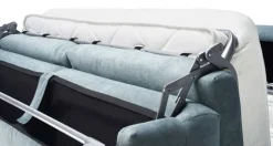 Divano letto in Tessuto Materasso memory h 20 Artigianale