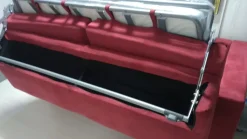 Divano letto microfibra in poliuretano  Hopplà in Offerta Outlet