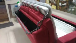 Divano letto microfibra in poliuretano  Hopplà in Offerta Outlet