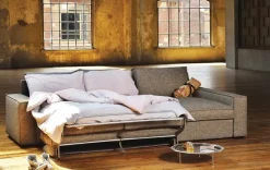 Divano letto tessuto in misto piuma  Md work a prezzo scontato