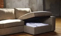 Divano letto tessuto in misto piuma  Md work a prezzo scontato