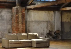 Divano letto tessuto in misto piuma  Md work a prezzo scontato