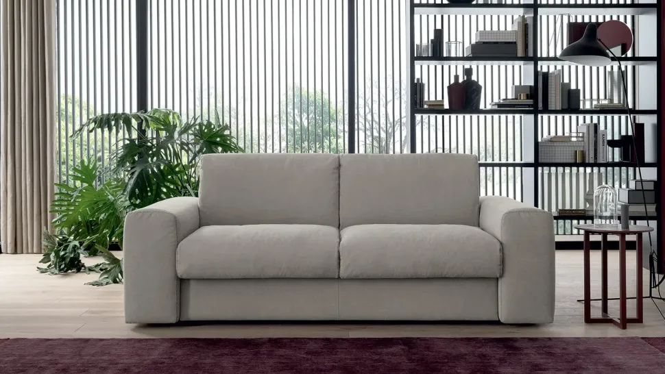 Divano letto tessuto in poliuretano Felis a prezzo scontato