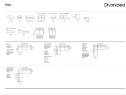 Divano letto Times Divanidea in OFFERTA - 31%