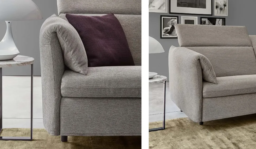 Divano letto Venezia up Rosini in Tessuto a 2590€