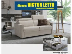 Divano letto Victor Tancredi: con uno SCONTO ESCLUSIVO del 50%