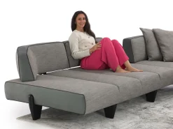 Divano Leyton outlet tessuto in poliuretano  Diotti.com a prezzo Outlet