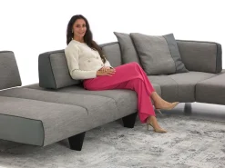 Divano Leyton outlet tessuto in poliuretano  Diotti.com a prezzo Outlet