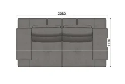 Divano lineare Fly Calia ad un prezzo conveniente