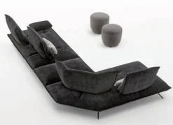 Divano Lineare in Tessuto Divano componibile modello scorpio aerre di Aerre italia