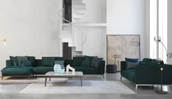 Divano Lineare in Tessuto sfoderabile  Olivier di Flou