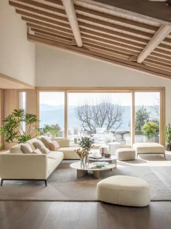 Divano Lineare in Tessuto sfoderabile  Olivier di Flou