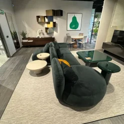 Divano Lineare in Tessuto non sfoderabile Ginza di Calligaris