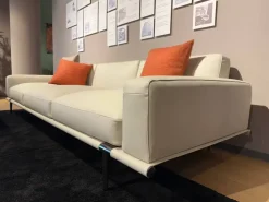 Divano Lineare pelle modello Let it be di Poltrona frau