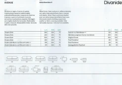 Divano lineare Tender Divanidea in Offerta Outlet