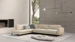 Divano Lineare tessuto modello Philip 77|92 di Doimo salotti