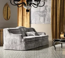 Divano Luxury  piuma e velluto  a mano  Md work con forte sconto