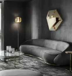 Divano Luxury sofa nabuk ottone  Md work in offerta