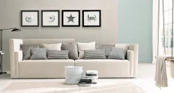 Divano Md work Divano lino  memory doppio schienale  PREZZI OUTLET sconto 50%