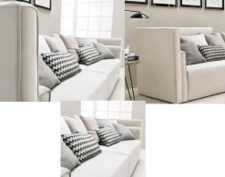 Divano Md work Divano lino  memory doppio schienale  PREZZI OUTLET sconto 50%