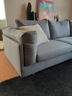 Divano Mod. zeno tessuto in misto piuma  Biba salotti a prezzo Outlet