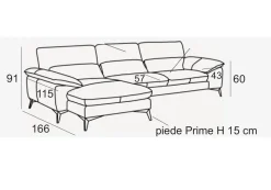 Divano modello Divano in memory due misure diversi rivestimenti di Md work in offerta