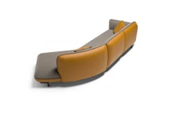 Divano modello Divano pelle tessuto vari colori  di Md work a prezzi outlet