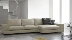 Divano moderno pelle Vision di Doimo salotti con sconto del - 35%