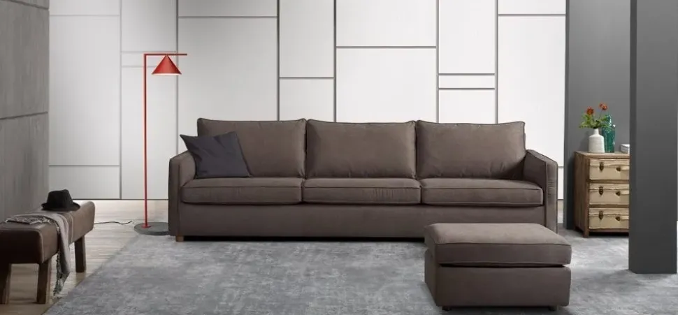 Divano moderno tessuto Divano mod.ralph a 3 posti in tessuto in promo-sconto del 50% di Excò con sconto del - 48%